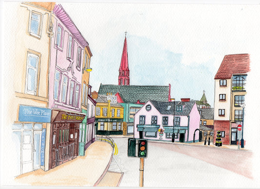 A4 Print - Largs in Pastels