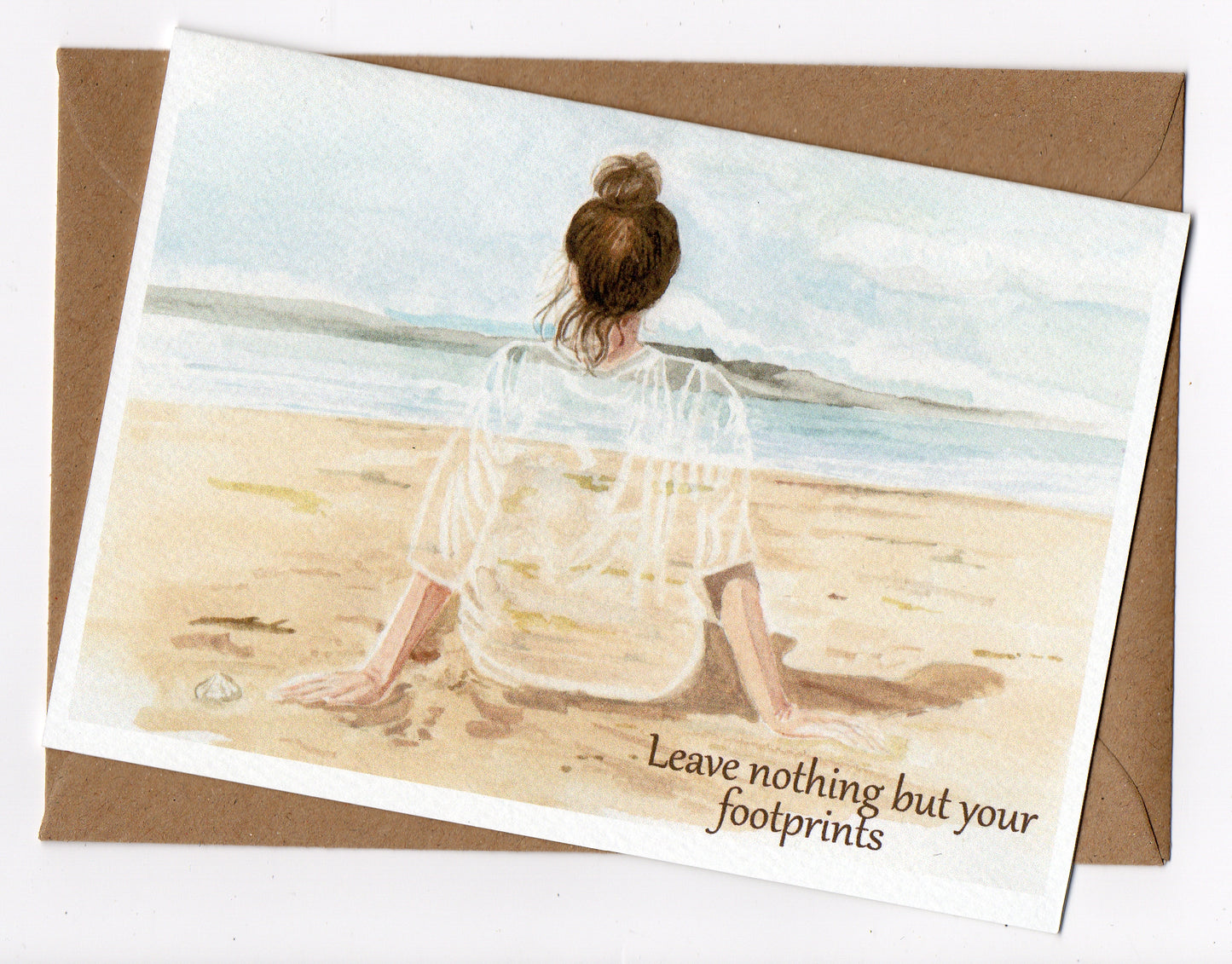 Leave nothing but footprints Card