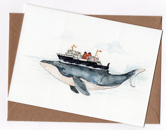 Whale & Ferry Card