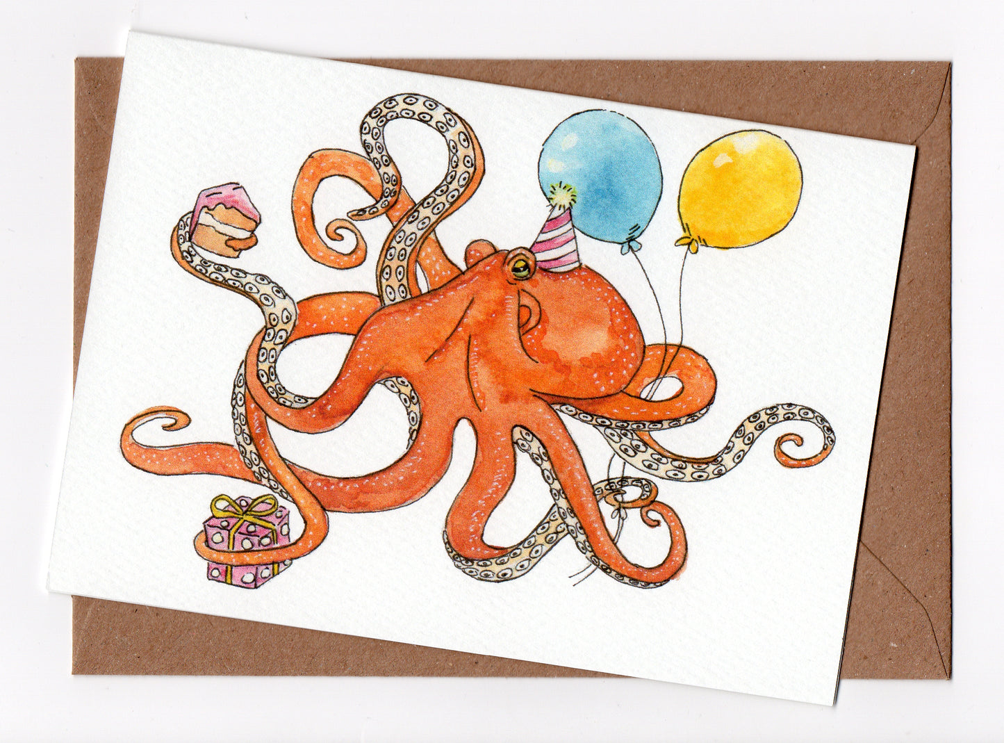 Octopus Birthday Card