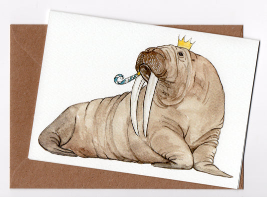 Walrus Birthday Card