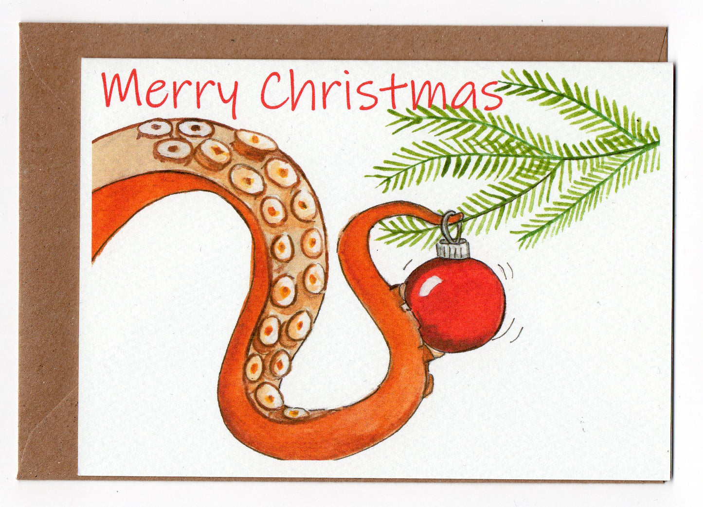 - Christmas Card - Octopus Merry Christmas