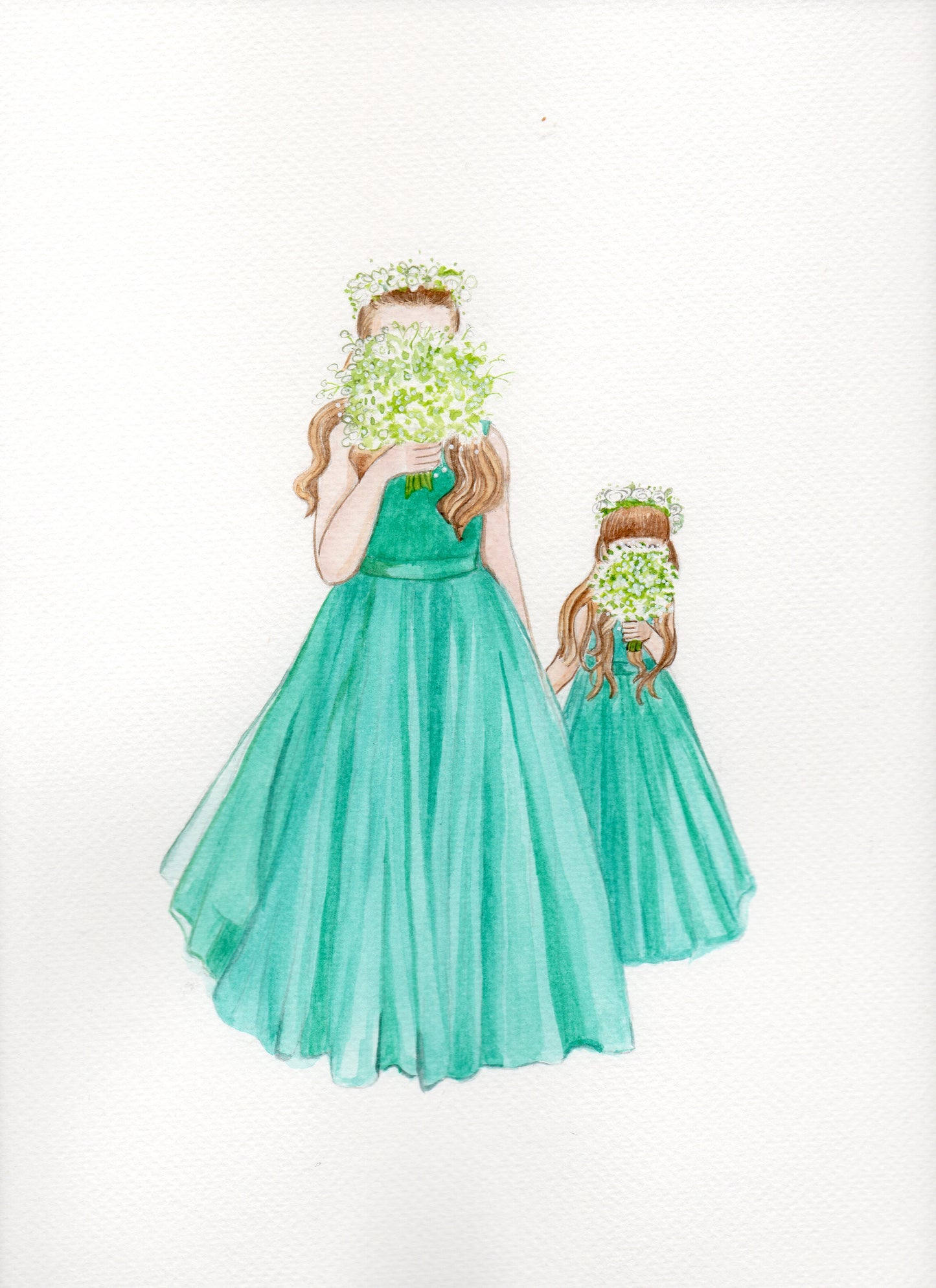 A4 Print - Flower Girls